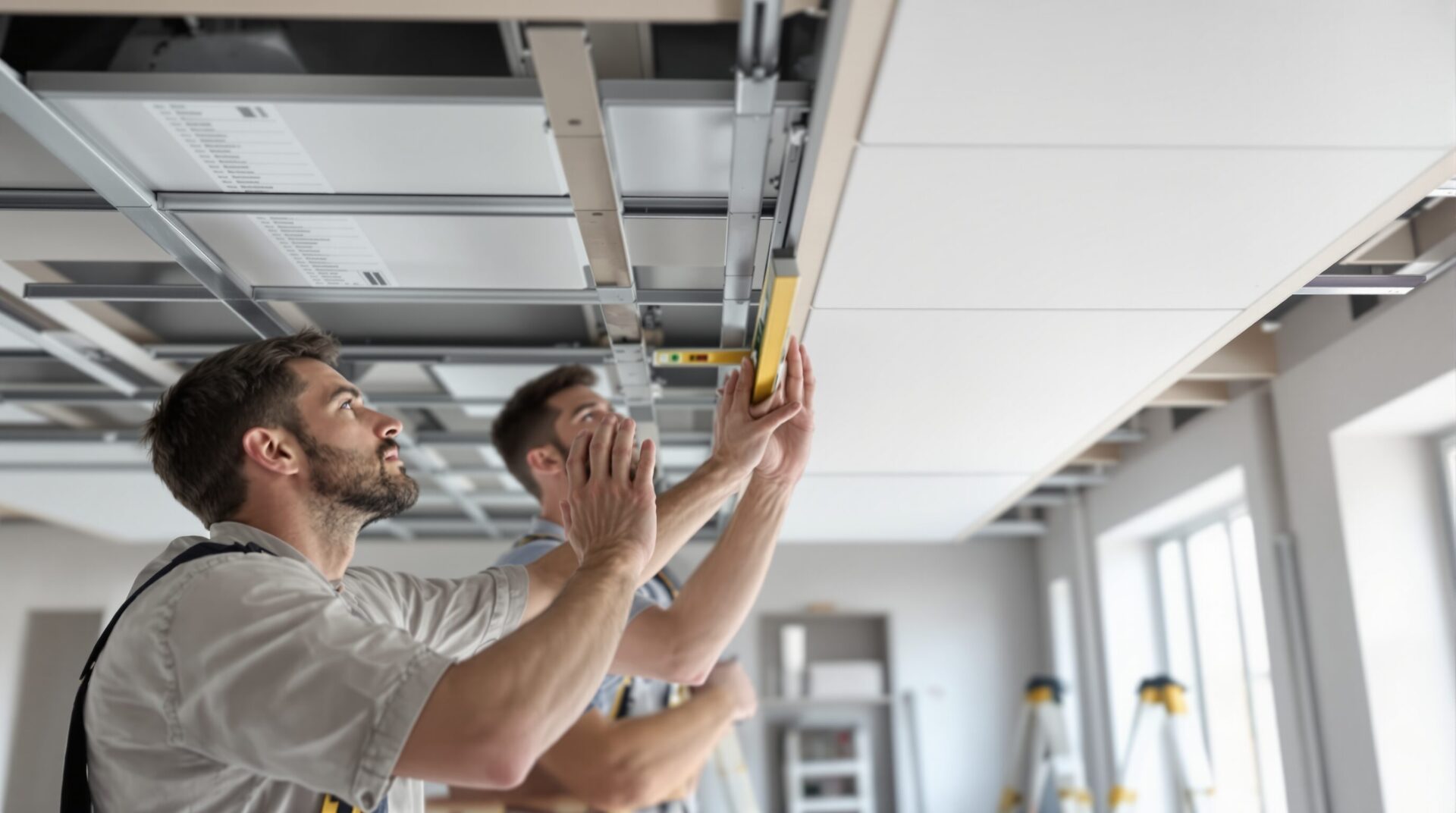 comment faire faux plafond suspendu