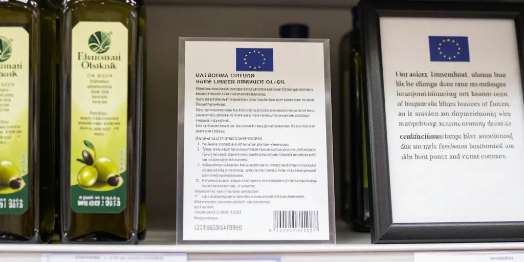 Étiquette d'huile d'olive : catégories, origine obligatoire et mentions encadrées